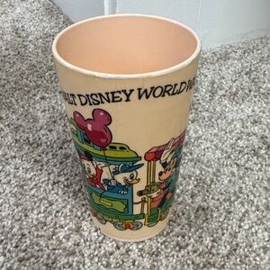 Vintage Delta Plastics Inc. Disney 1970s World Train Railroad Cup